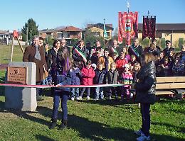 Taglio del nastro al parcogiochi per la patronale di San Martino