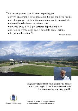 CHIAVERANO. Nel ricordo di Riccardo Avanzi