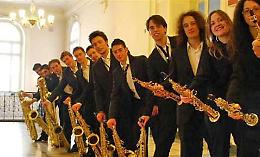 CASTELLAMONTE. Concerto dell'ensemble di saxofoni del conservatorio di Torino
