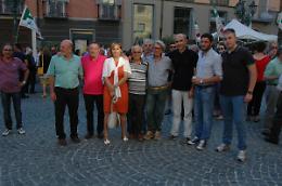 CHIVASSO. Un brindisi per Pentenero in piazza. Con Ciuffreda e Corcione 