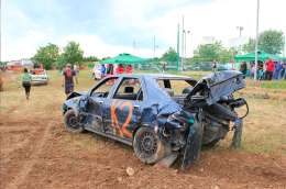 VILLAREGGIA. Grande successo per la "Demolition Derby 2014"