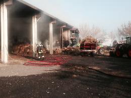 CHIVASSO. Incendio in un cascinale nel chivassese