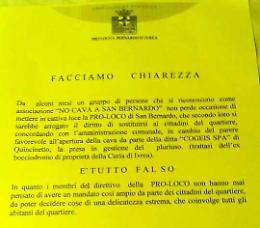 IVREA La Pro Loco di San Bernardo prende le distanze dal gruppo "No Cava"