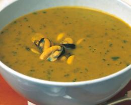 Vellutata di lenticchie e cozze con il Friulano Doc