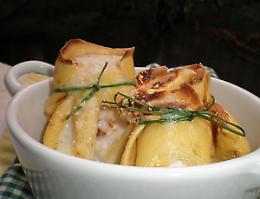 Fagottini di riso e porcini con Valpolicella Ripasso