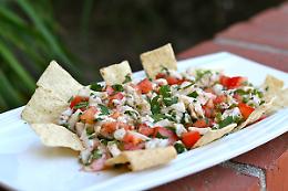 CEVICHE VEGETARIANE CON “SATEN FRANCIACORTA”