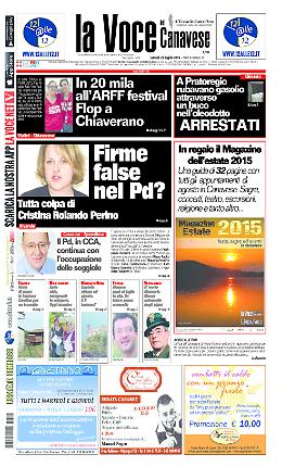 La Voce del Canavese (27/07/2015)