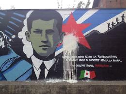 MONTANARO. Danneggiato il murale dedicato a Giuseppe Prono