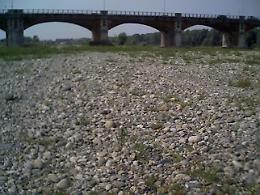 MILANO. Dal Sesia in secca emergono i resti di un ponte romano