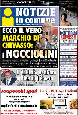 NOTIZIE IN COMUNE. Prima pagina Chivasso