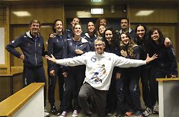 VOLLEY. Lilliput Settimo premiata in Comune alla presenza di Lucchetta