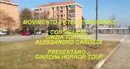 BORGARO. “Giardini horror tour...” Il video diventa virale