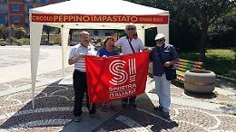 VENARIA. Gazebo di Sinistra Italiana