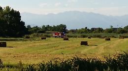 MAPPANO. Incendio nei campi agricoli