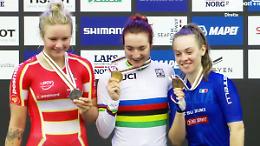 CICLISMO. Storica doppietta iridata di Pirrone; Paternoster di bronzo
