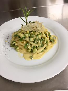 Spaghetti alla carbonara di zucchine