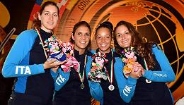 SCHERMA. L'Italia femminile di fioretto sale sul podio di Cancun