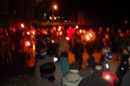 Commemorazione al "sacro masso"