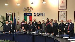 SCHERMA. Consegnato il Collare d'oro a Errigo, Garozzo e Cassarà