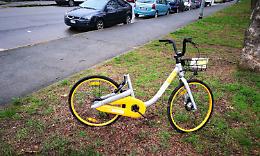 VENARIA. Rubato il sellino dalle nuove bici “OBike”