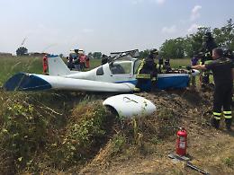 CIGLIANO. Cade ultraleggero, feriti i due piloti