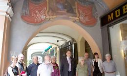RIVAROLO. Restaurato l’affresco al Palazzo Palma di Borgofranco