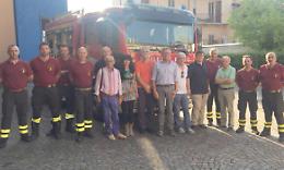 CHIVASSO. L’autopompa dei vigili è finalmente  arrivata in città