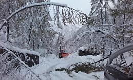CERESOLE. Nevicate in quota e piccole frane nelle bassi Valli Orco e Soana e in Val di Lanzo