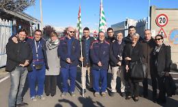 CASELLE. Furlan della Cisl in visita allo stabilimento della Leonardo