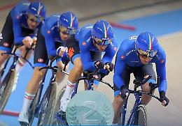 CICLISMO SU PISTA. Argento e bronzo per l’Italia nell’inseguimento a squadre