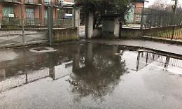 SETTIMO. Piove, si allaga l’ingresso della Rsa