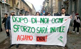 SETTIMO. I giovani chiedono un futuro  e un mondo più ecosostenibile