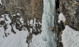 CHIVASSO. Olivero, l'uomo delle scalate sulle cascate di ghiaccio