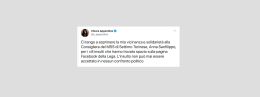 SETTIMO. Appendino: "Insulti sulla pagina Fb della Lega, solidarietà alla consigliera Sanfilippo"