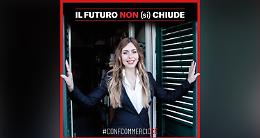 L’Ascom protesta in piazza: “Il futuro non (si) chiude”