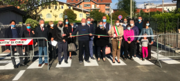 CIRIÈ. Taglio del nastro per il collegamento di via Borsellino (VIDEO)