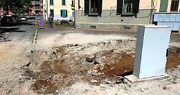 VENARIA. Abbattuta la cabina elettrica Enel di via Generale Dalla Chiesa