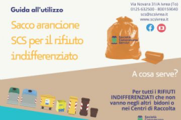IVREA. Raccolta rifiuti: ottimi risultati con il sacchetto arancione di SCS