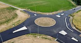 SAN FRANCESCO AL CAMPO. Terminati i lavori per la rotonda sulla Sp19