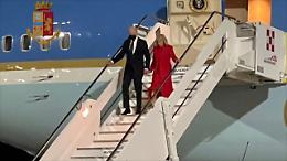 Roma. L'Arrivo di Biden a Fiumicino (VIDEO)