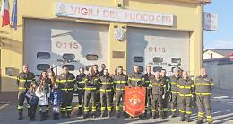CASELLE TORINESE. I vigili del fuoco festeggiano Santa Barbara