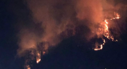 VARALLO. Va a fuoco il bosco in località Camasco