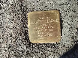 VENARIA. Posizionata la prima pietra di inciampo dedicata a Beccaro