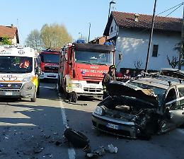LOMBARDORE. Frontale in via Rivarolo: un uomo trasferito al Cto