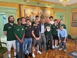 BASKET. La prima squadra della Pallacanestro Chivasso ricevuta in Comune