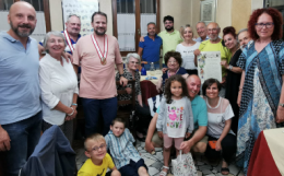 SETTIMO TORINESE. Consorteria dei Gamberai e ICS con il pellegrino Messerini