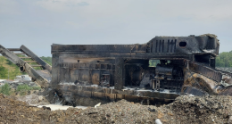 GROSSO. Un macchinario va a fuoco nella discarica