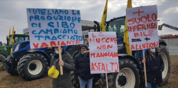 RIVAROSSA. “Noi qui abbiamo il grano e  non vogliamo che i nostri campi siano ricoperti dall’asfalto"
