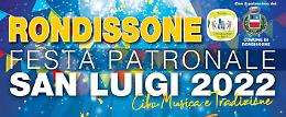 RONDISSONE. Da domenica 12 parte la patronale di San Luigi con cibo, musica e tradizione