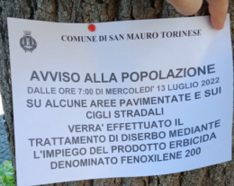 SAN MAURO TORINESE. Bongiovanni attacca di nuovo sui diserbanti: “L’hanno dato quasi dentro i negozi, sui piedi della gente” (VIDEO)